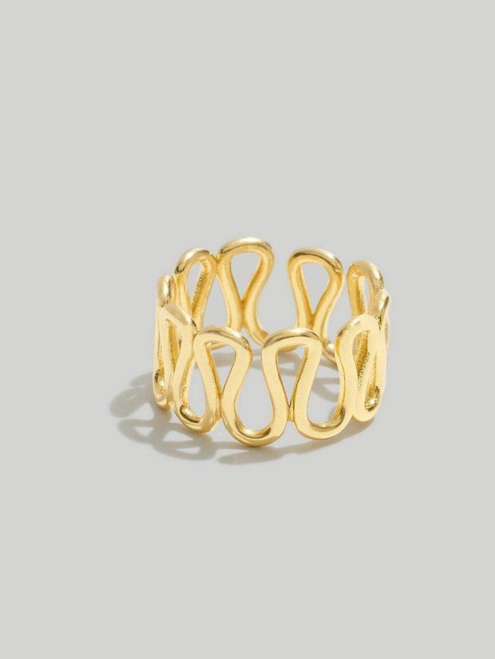 Madewell Wavy Ring Size 6